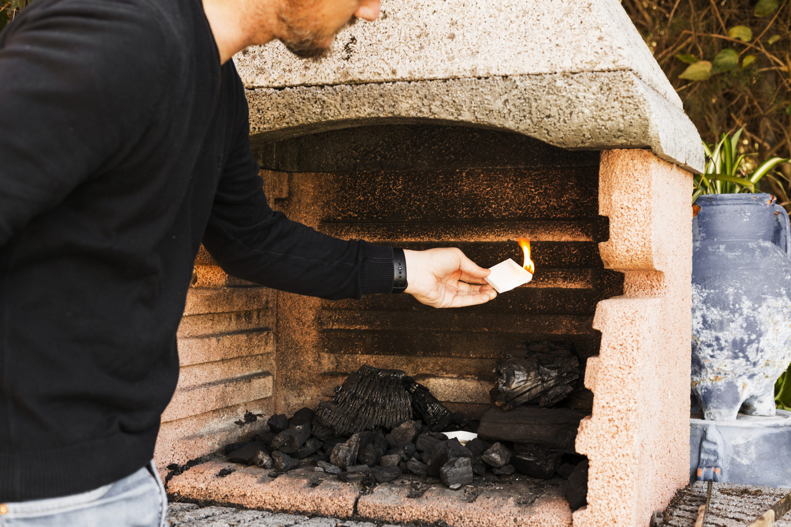 Santa Ana fireplace stone restoration